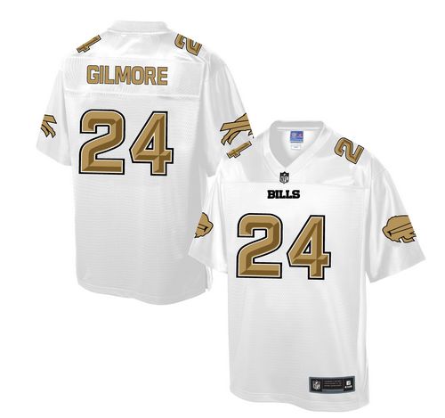 Men's Game Stephon Gilmore Nike Jersey White - #24 Pro Line Fashion NFL Buffalo Bills